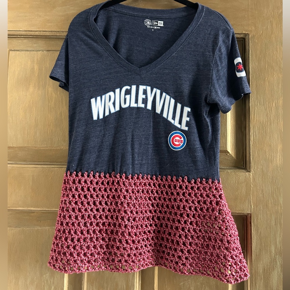 Chicago Cubs crochet‎ top